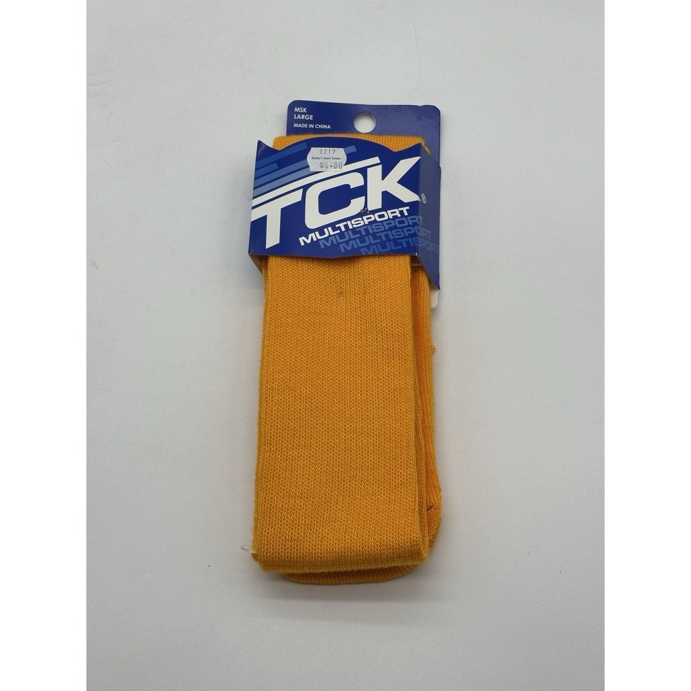 TCK Multi‎ Sport Socks Orange Large NWT